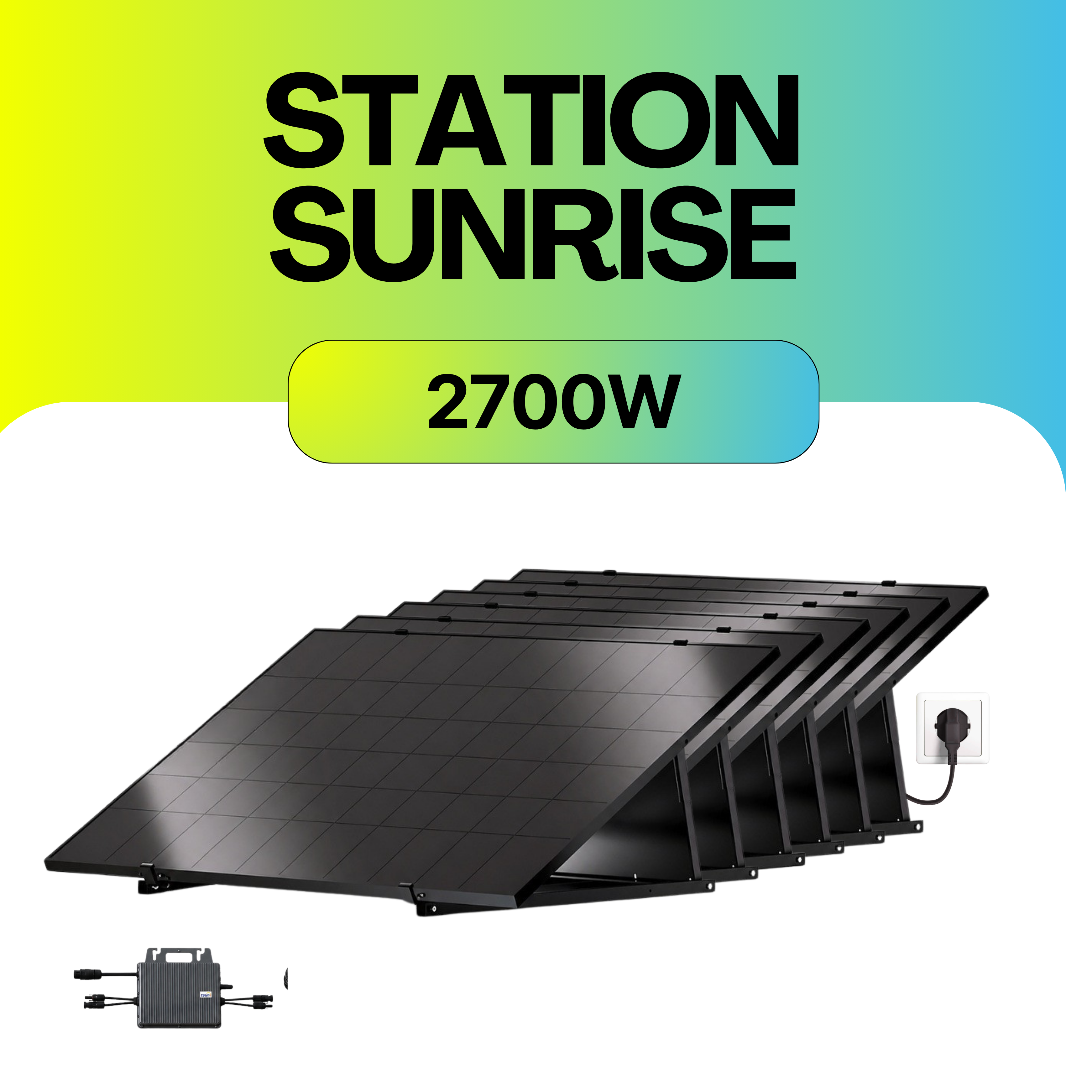 Station solaire SunRise 2700W du Pack Autonomie