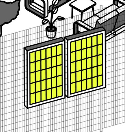 Fixation clôture – Station GO Sunadom