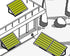 Châssis / support au sol – Station GO Sunadom