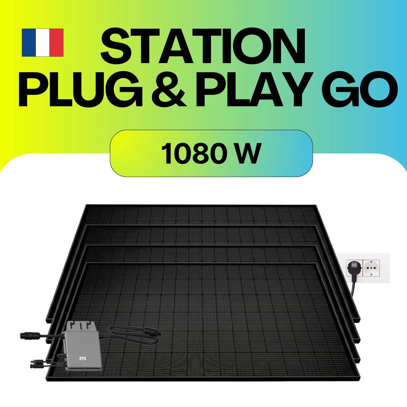 La station solaire Sunology GO 1080Wc